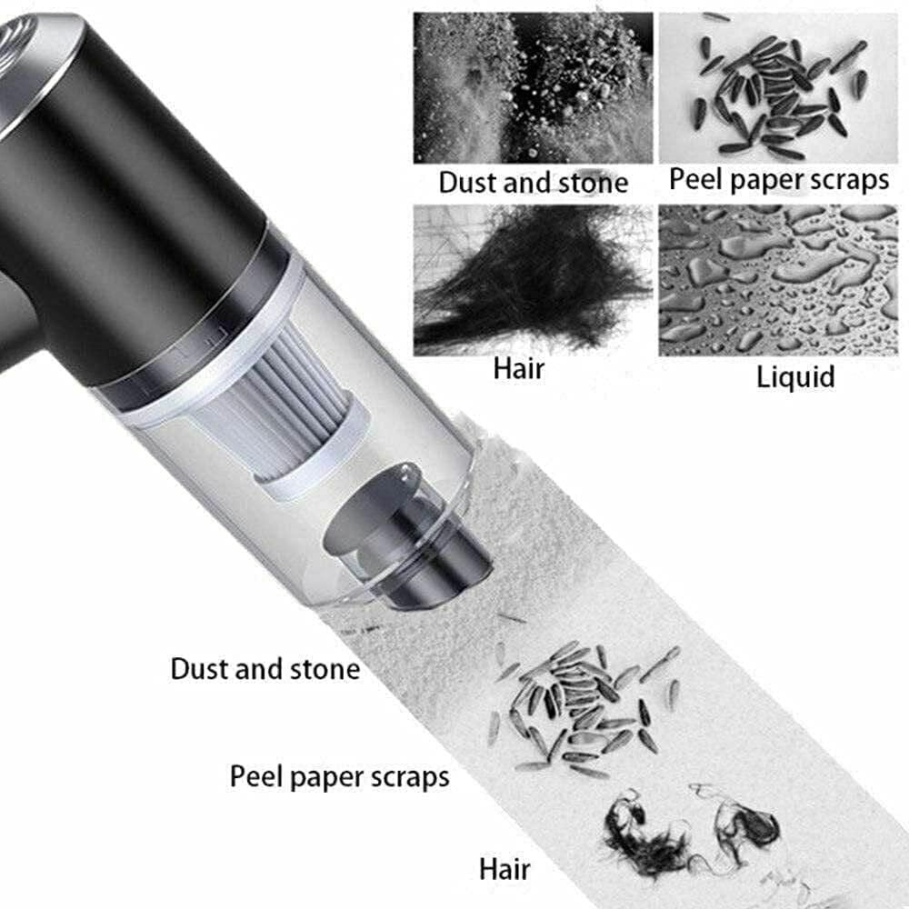 PORTABLE AIR DUSTER WIRELESS VACUUM CLEANER - 2-IN-1 CLEANING POWERHOUSE!