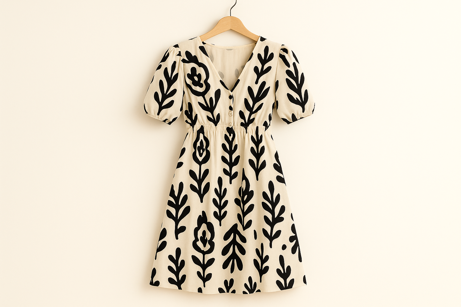 Floral dress on hanger catalog image