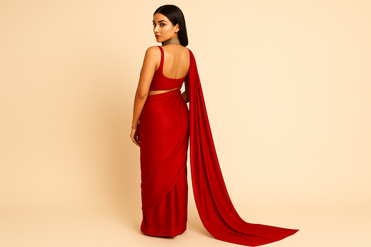 Khwaahish Collection –  Red Gorgeous Saree