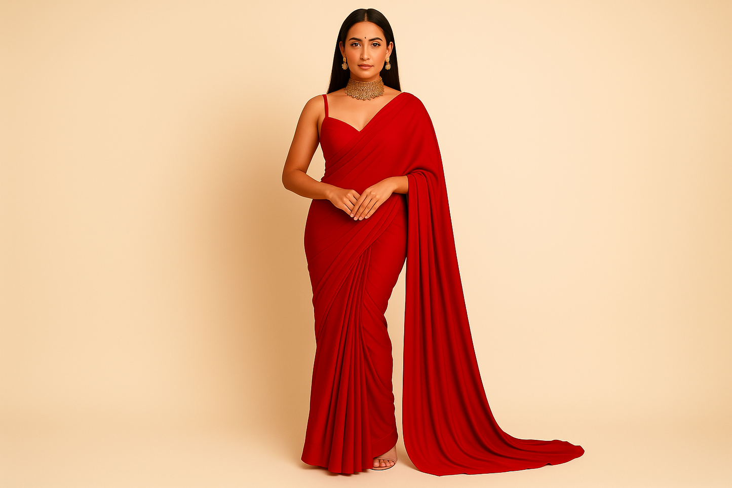 Khwaahish Collection – Red Gorgeous Saree