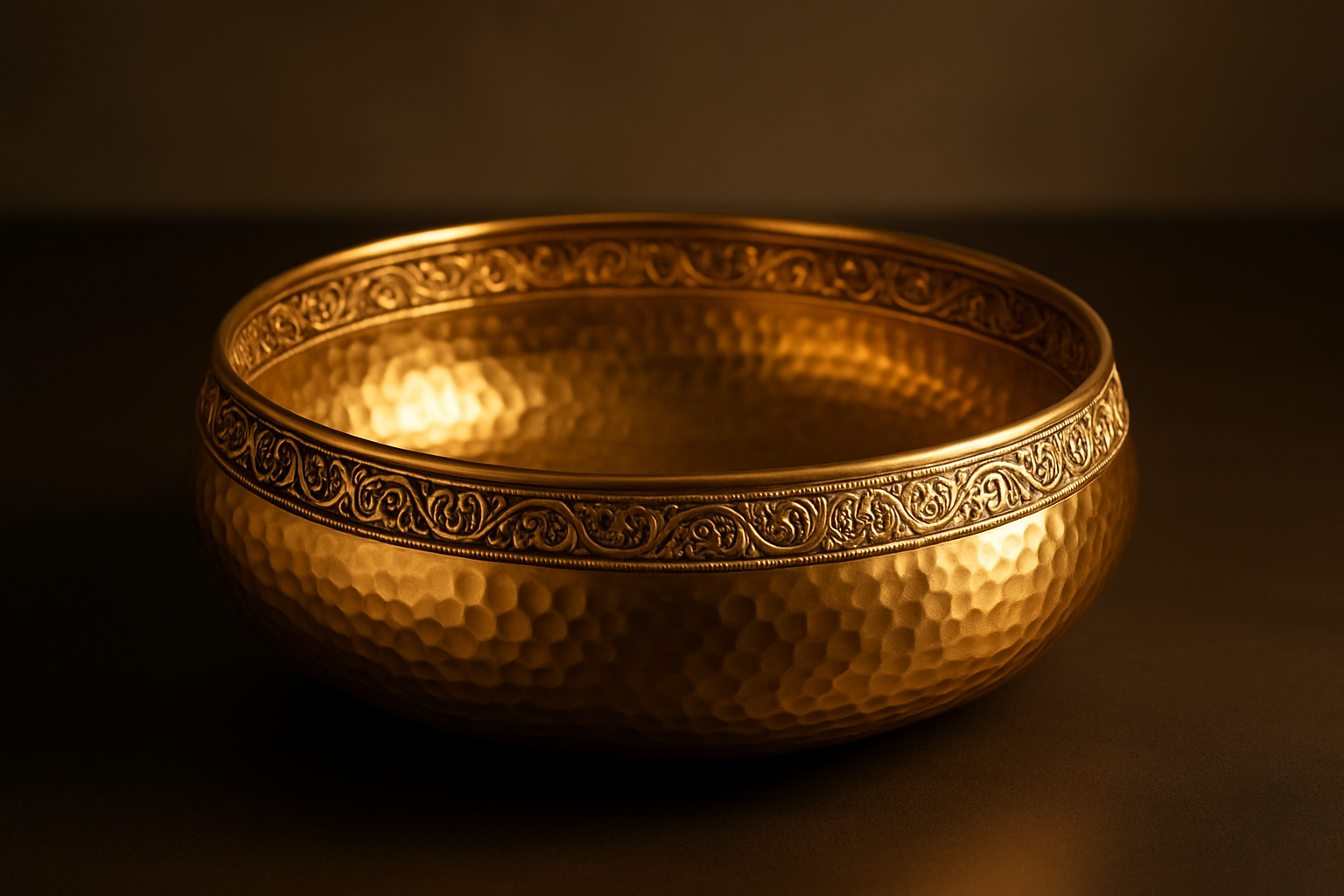 Aesthetic Golden Bowl