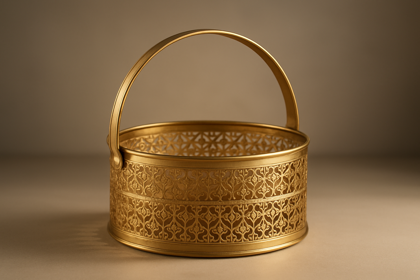 Aesthetic Golden Basket